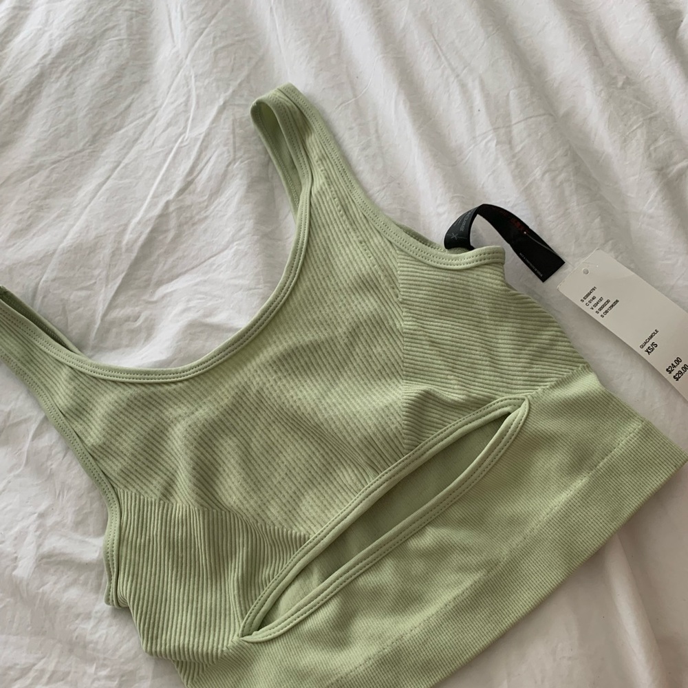 Urban outfitters  new with tags green cut out tank top